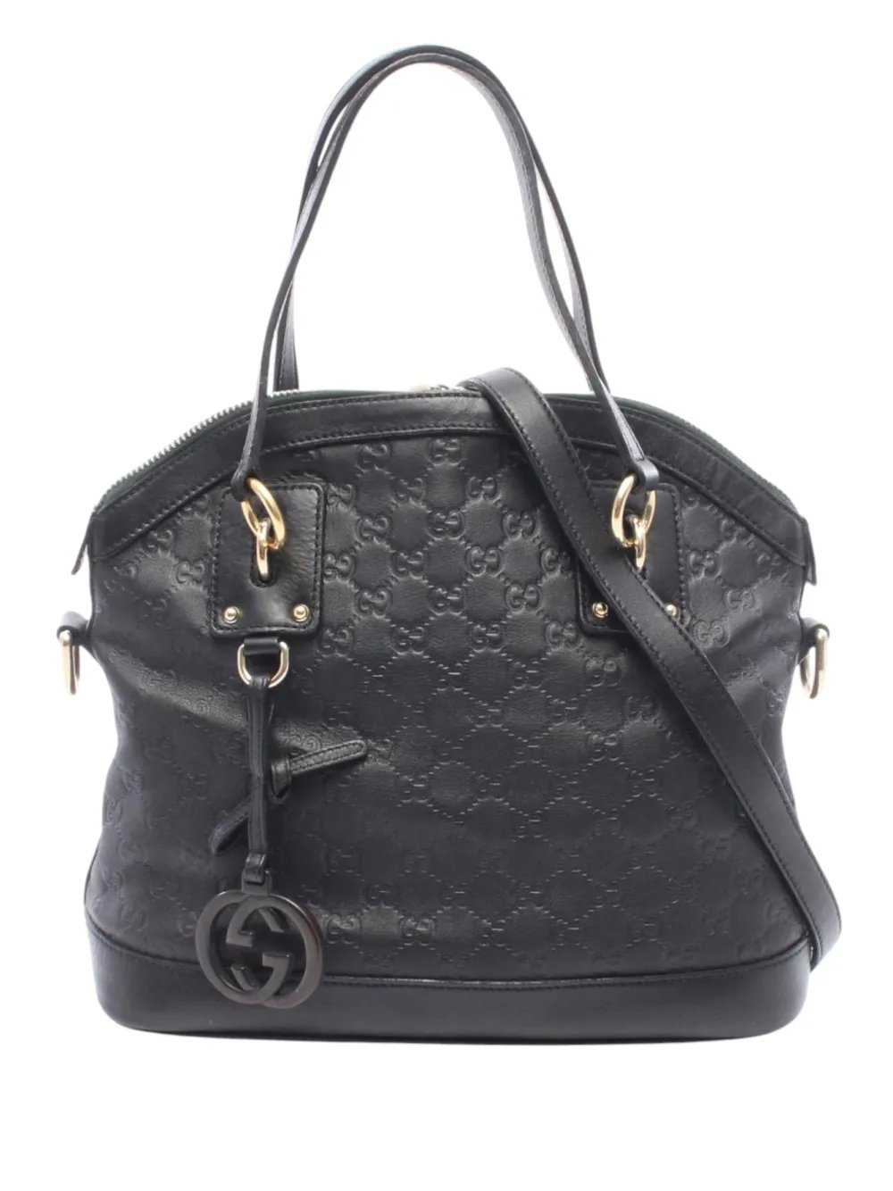 2016-2026 Medium Guccissima Charm Dome satchel