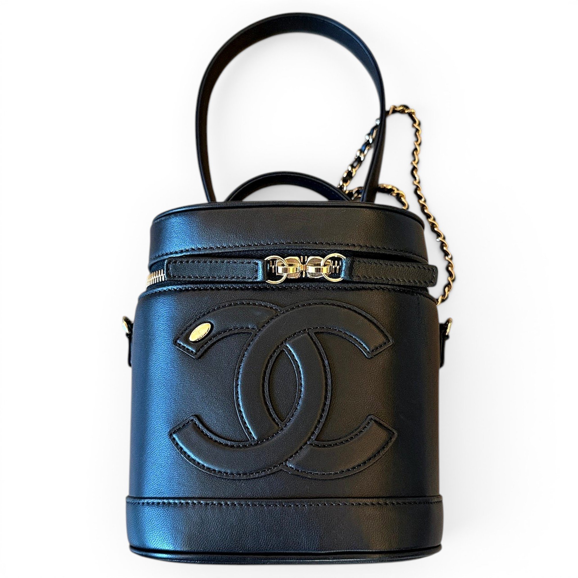 Trendy CC Vanity leather handbag