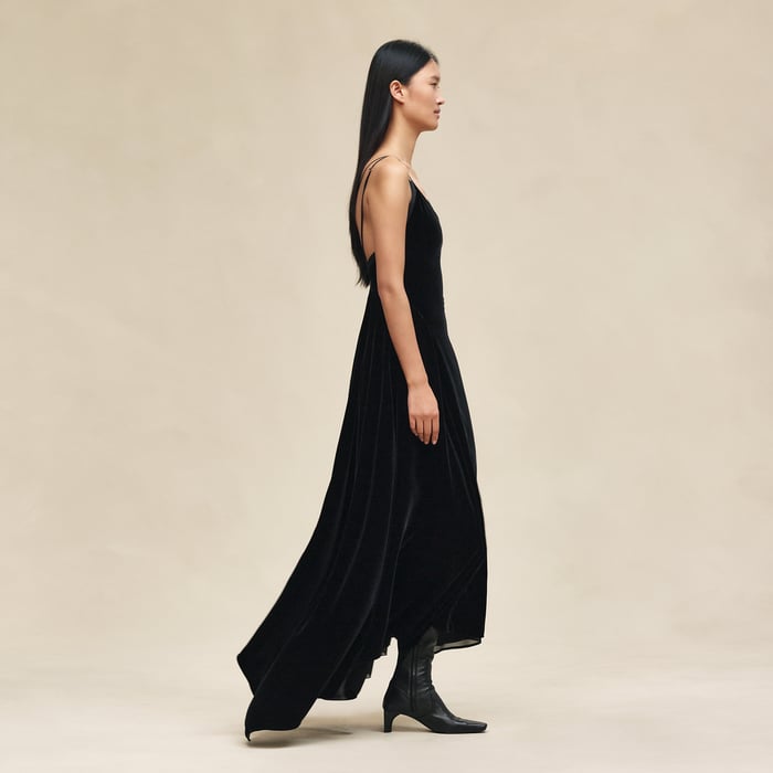 Noir Long Nightgown Dress