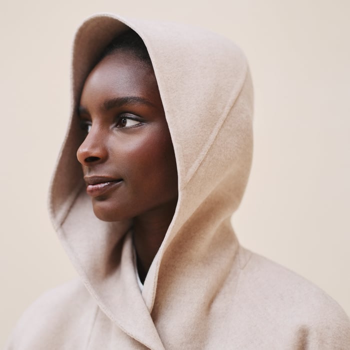 Beige Naturel Cashmere Duffle-coat