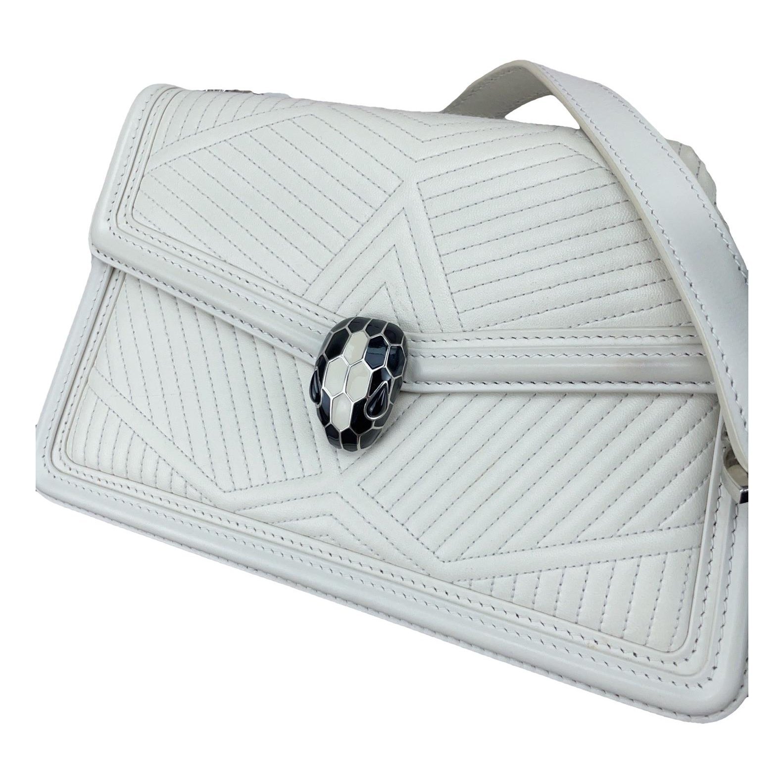 Serpenti leather handbag