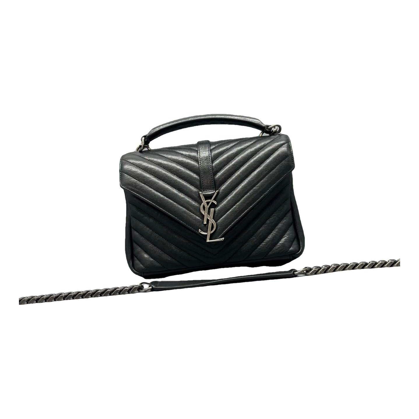 Collége monogramme leather handbag