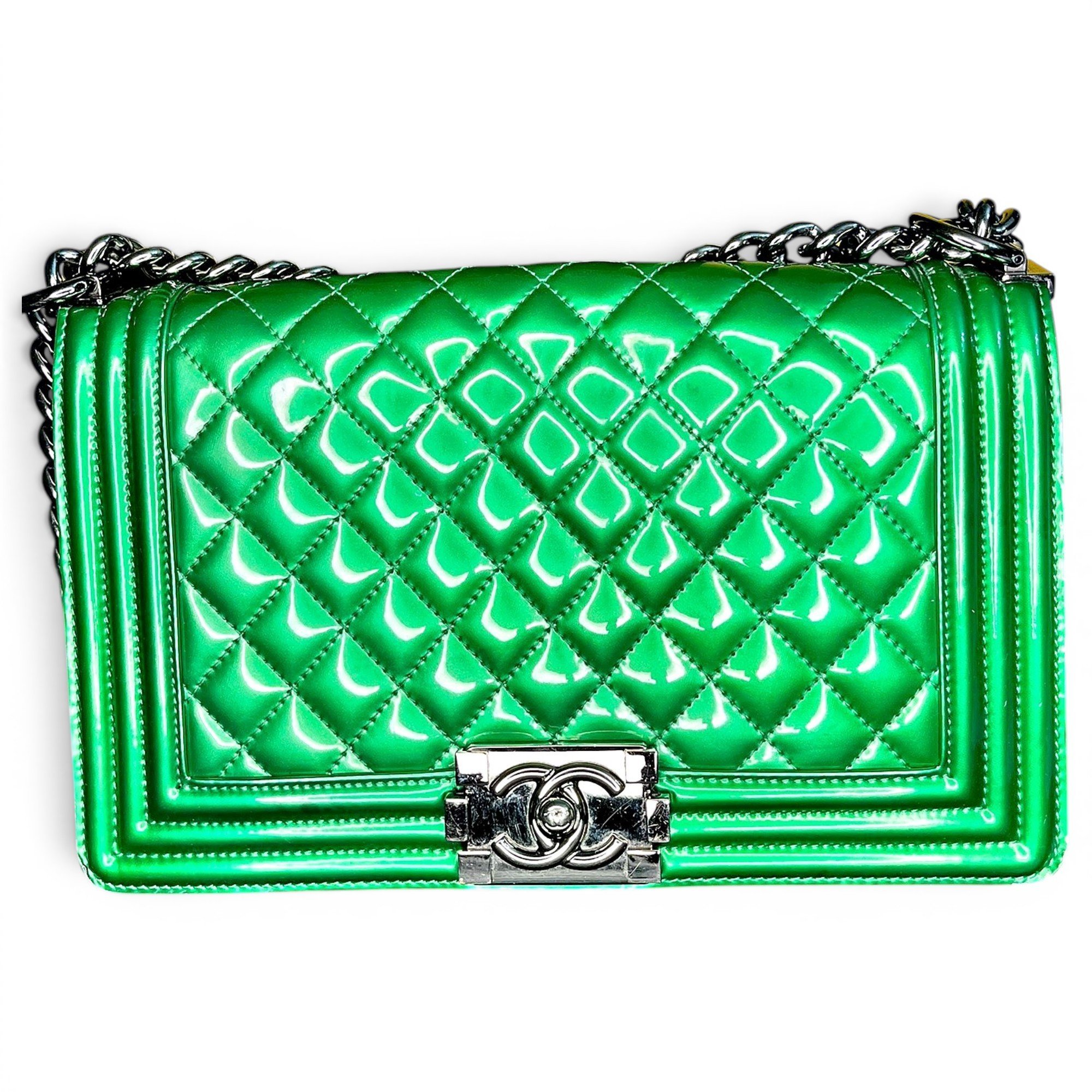 Boy patent leather crossbody bag