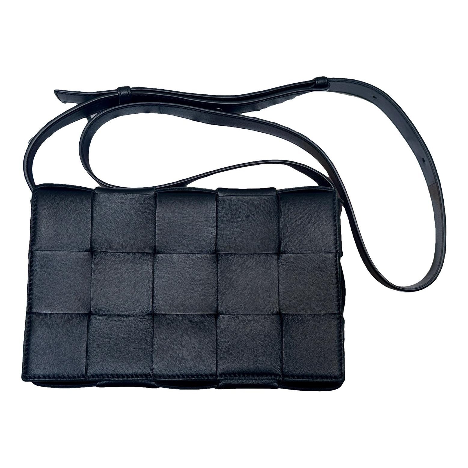 Cassette leather handbag