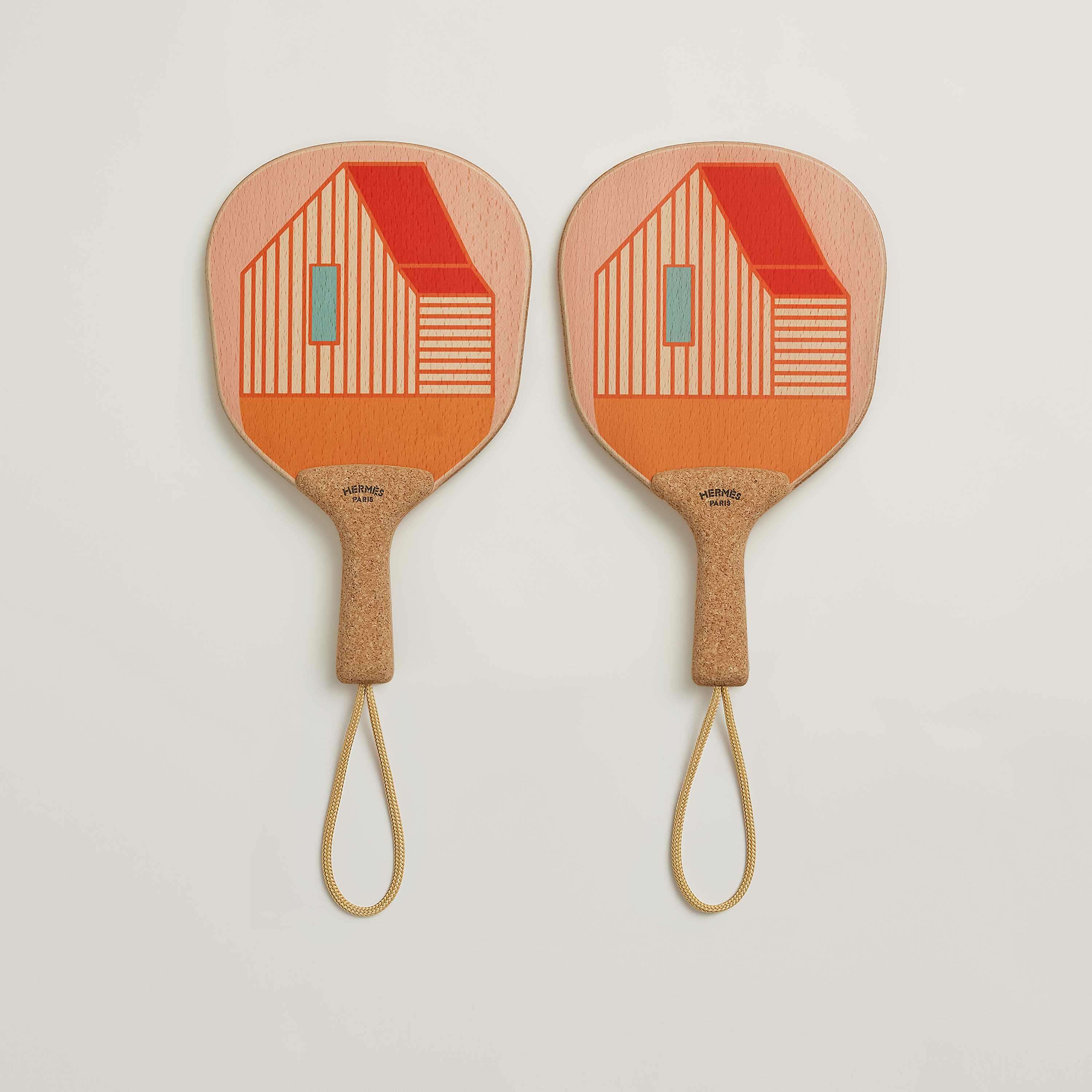 Les Cabanes set of 2 beach rackets