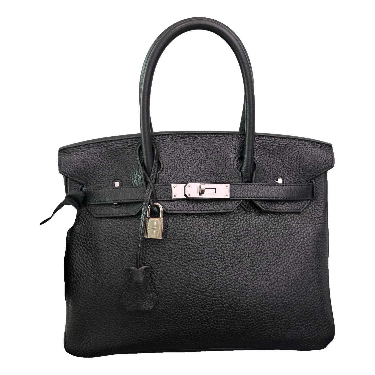 Hermes Birkin 30 Handbag Black Togo Leather