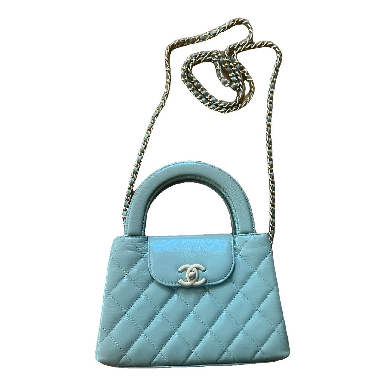 Mini Shopping leather crossbody bag