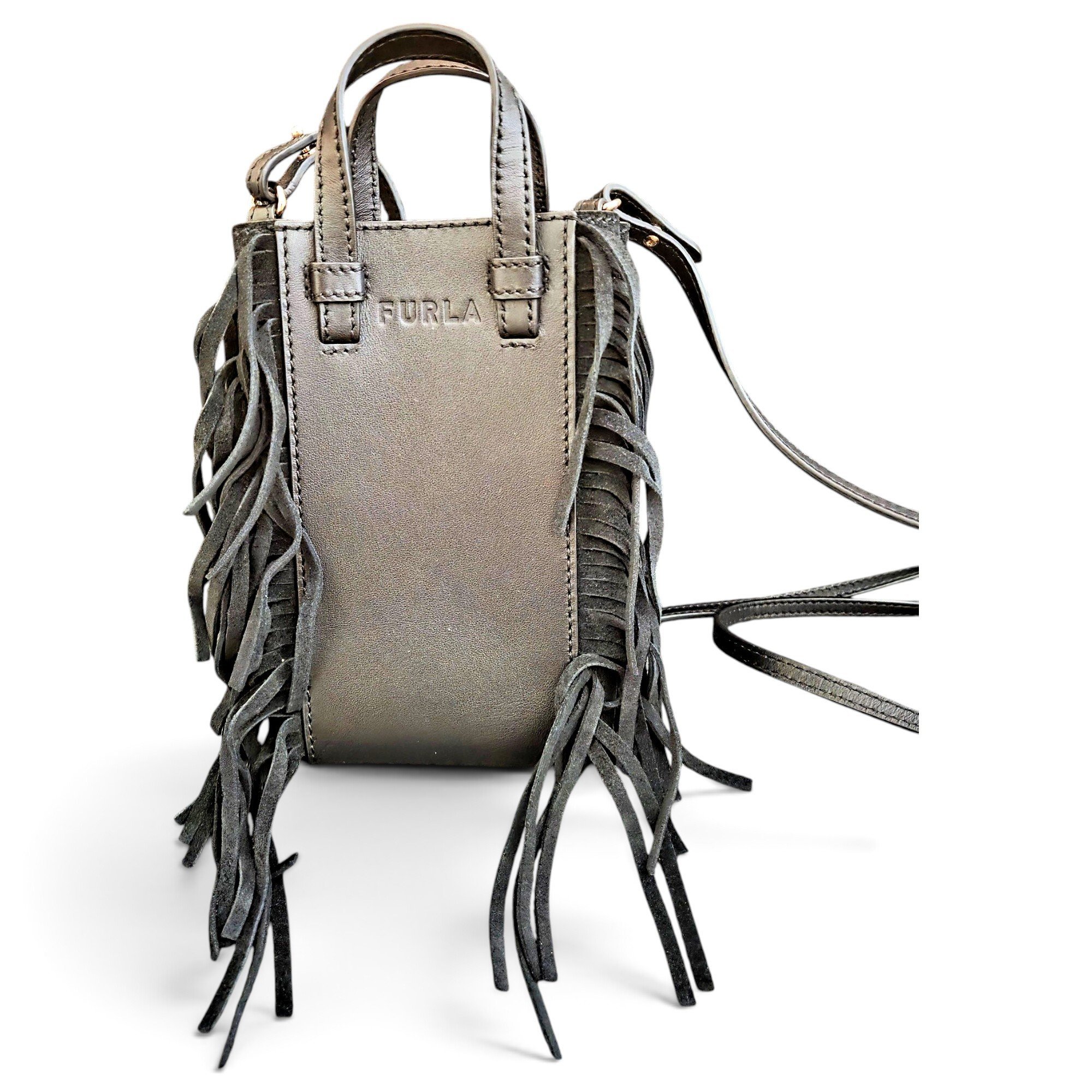 Leather mini bag