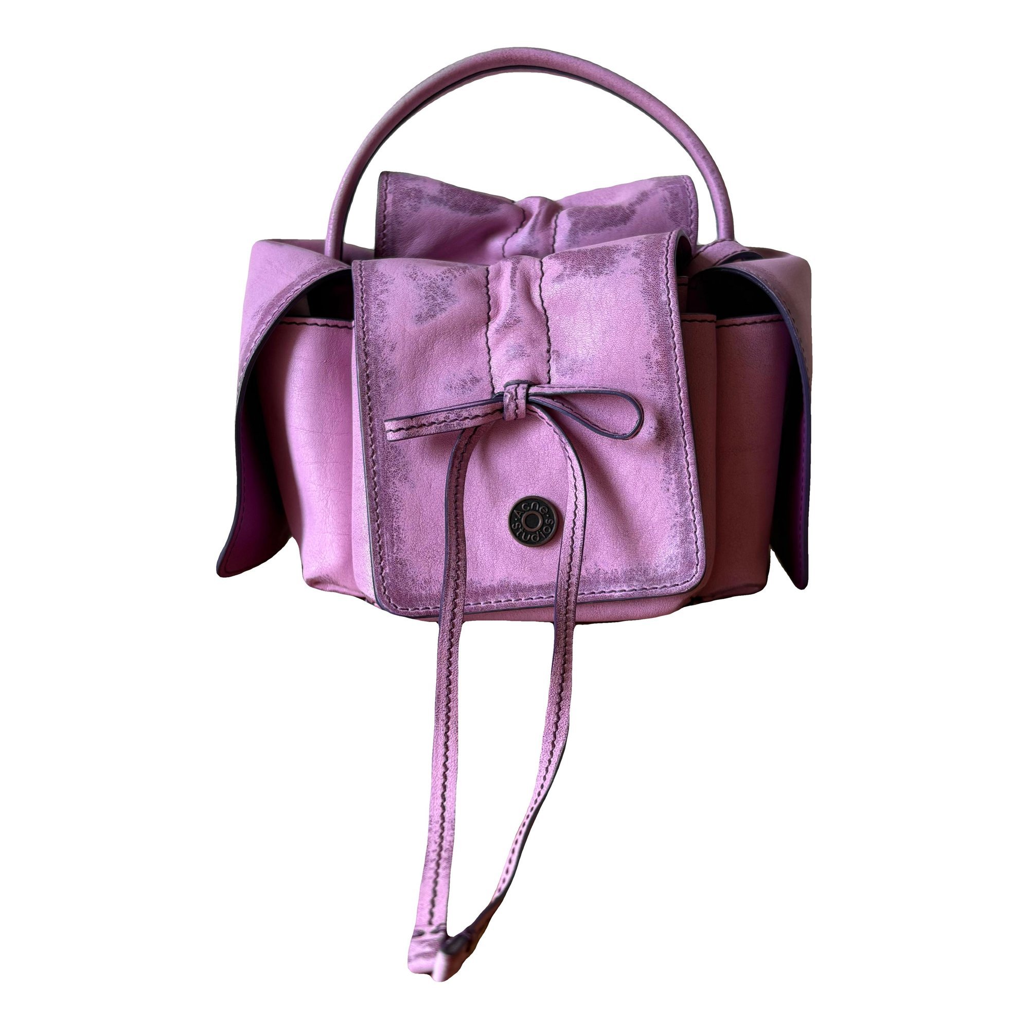 Multipocket leather handbag
