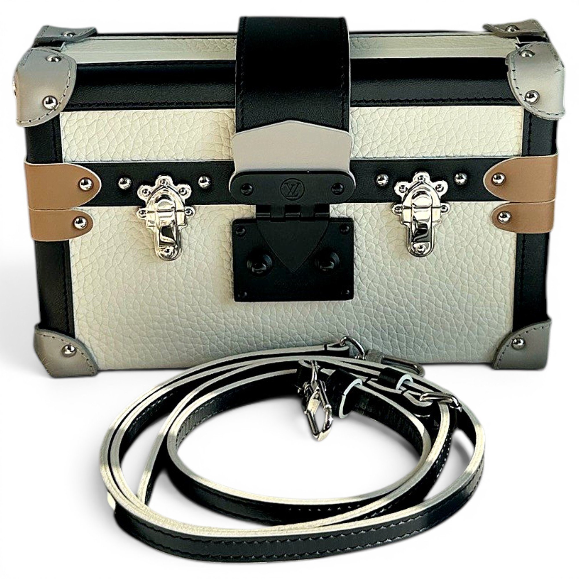 Petite Malle leather handbag