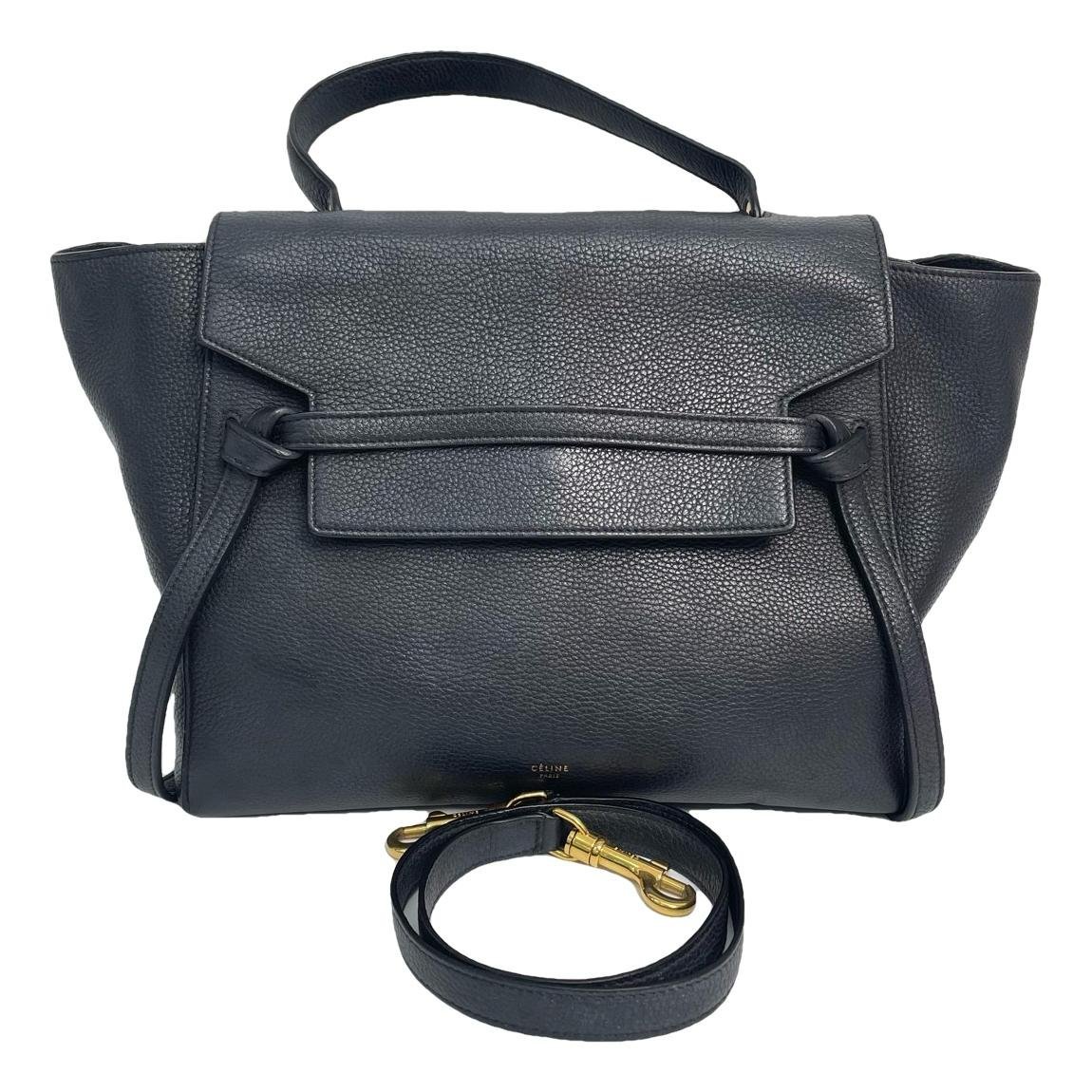 Belt leather handbag