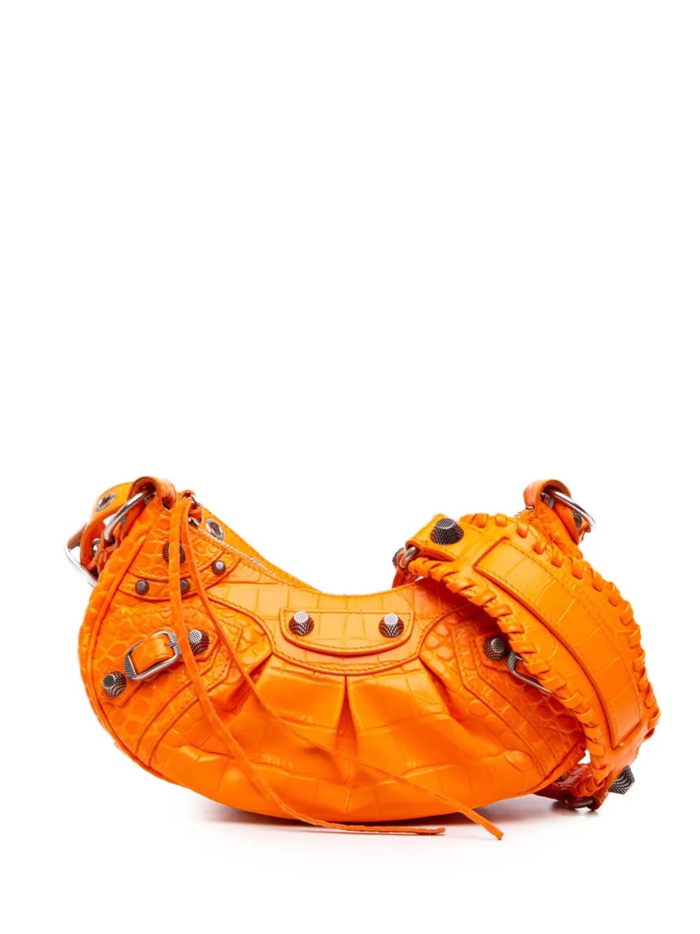 2022 Croc Embossed Leather Motocross Le Cagole XS crossbody bag