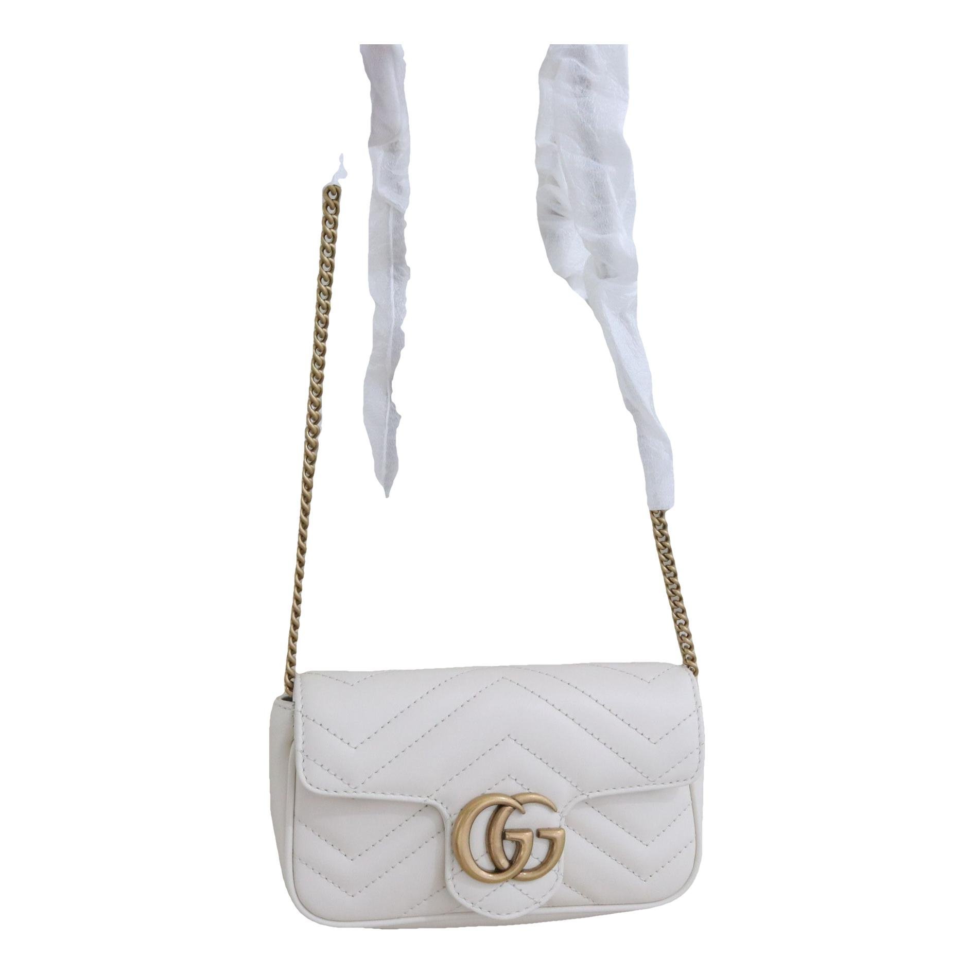 GG Marmont Flap leather crossbody bag