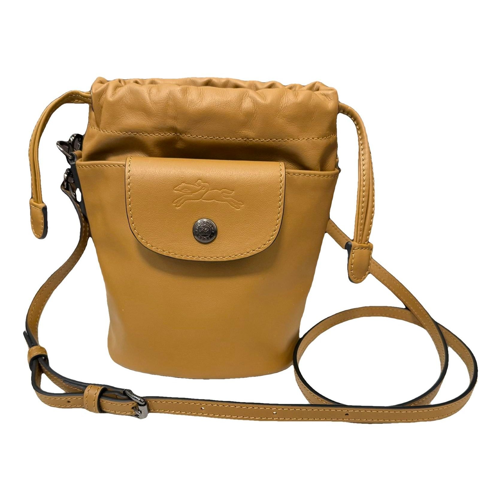 Pliage leather crossbody bag
