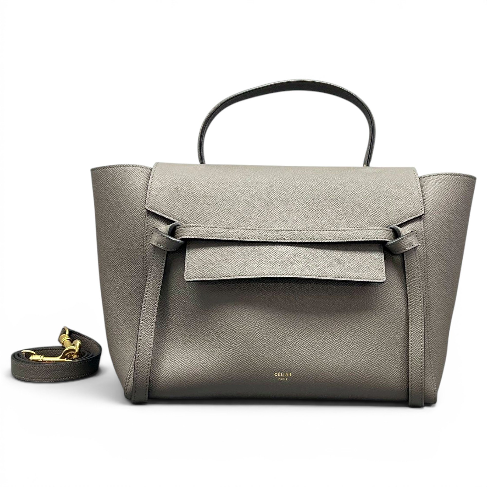 Belt leather handbag
