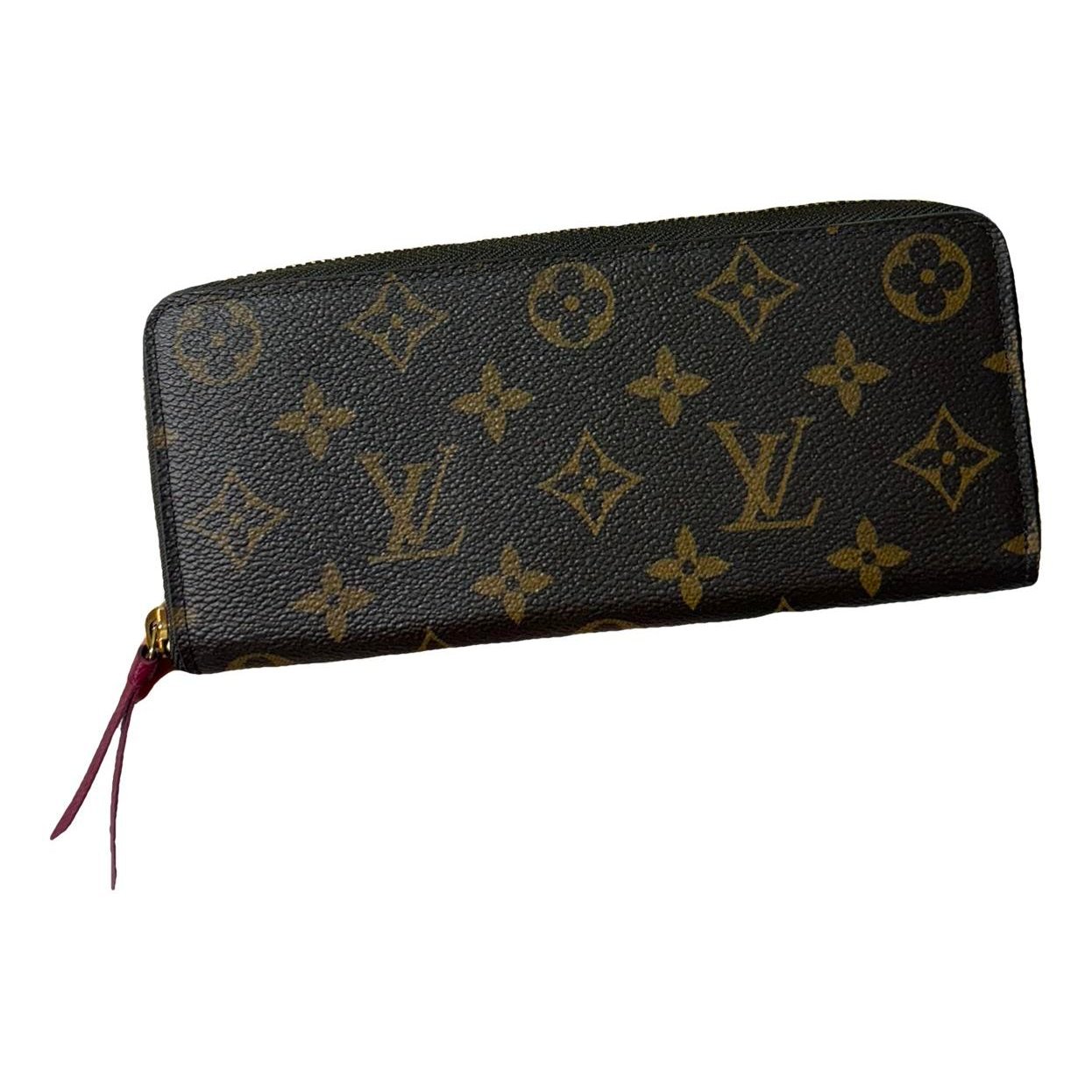 Leather clutch bag