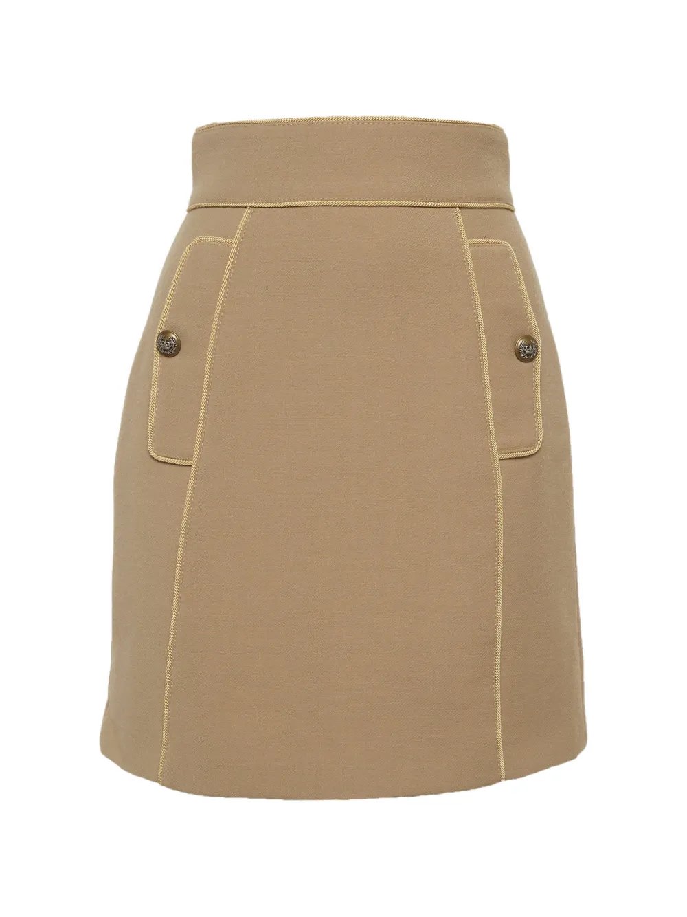 flap-pocket mini skirt