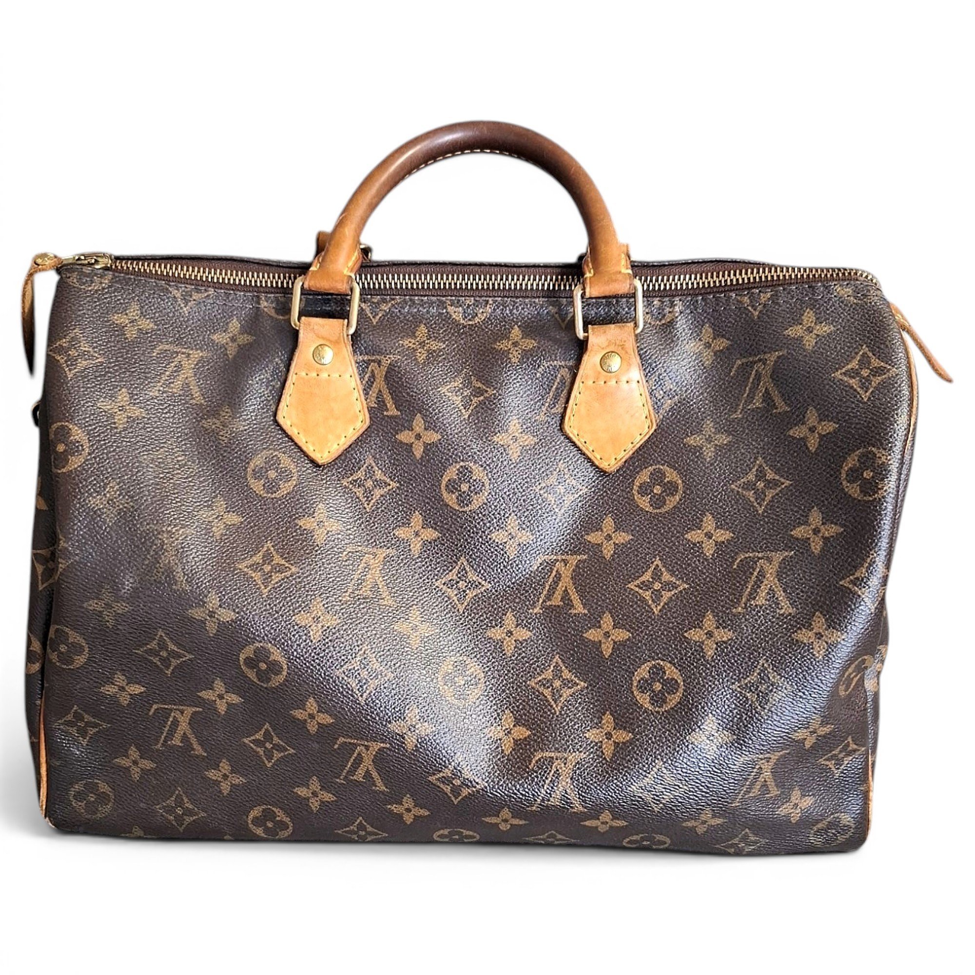 Speedy leather handbag