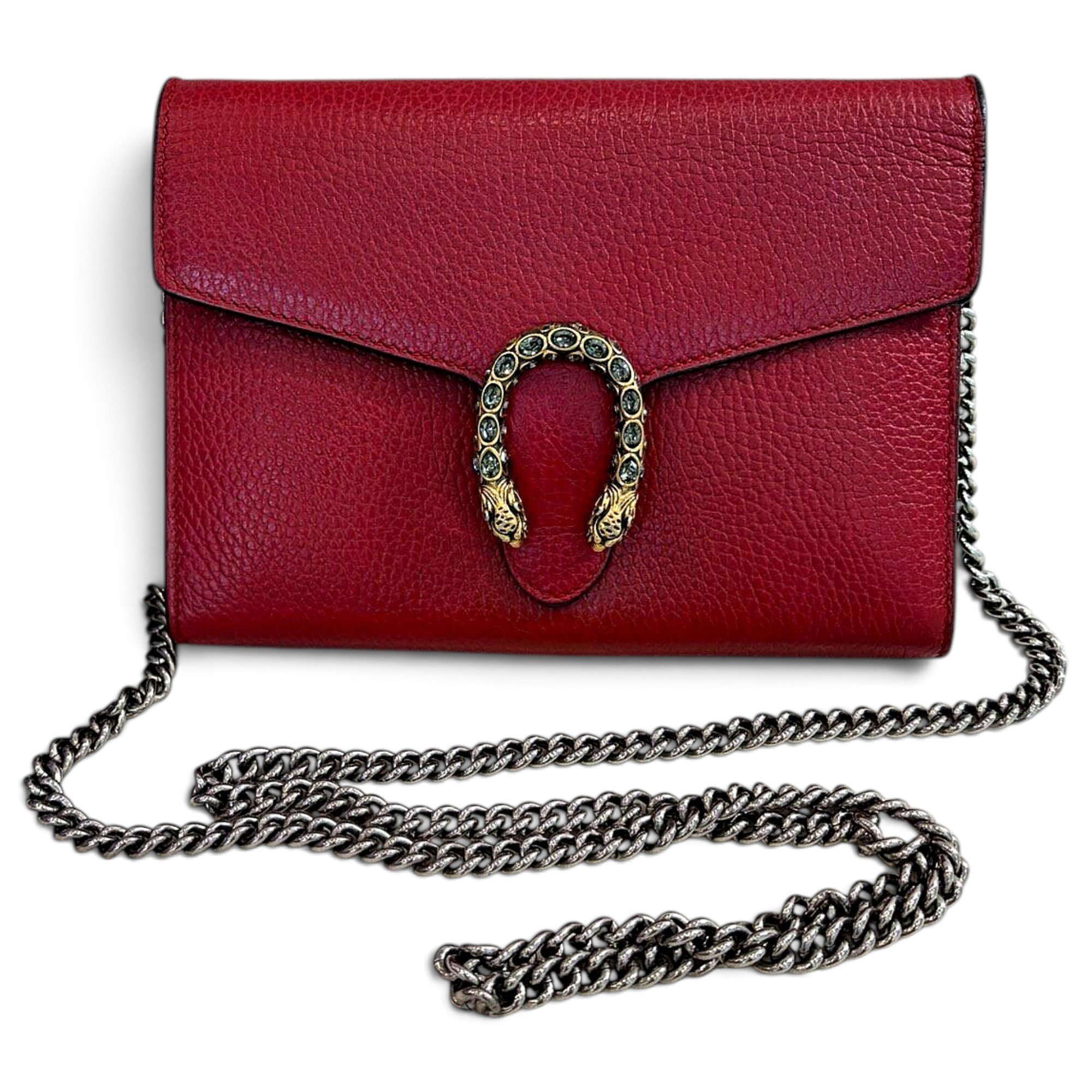 Dionysus Chain Wallet leather crossbody bag