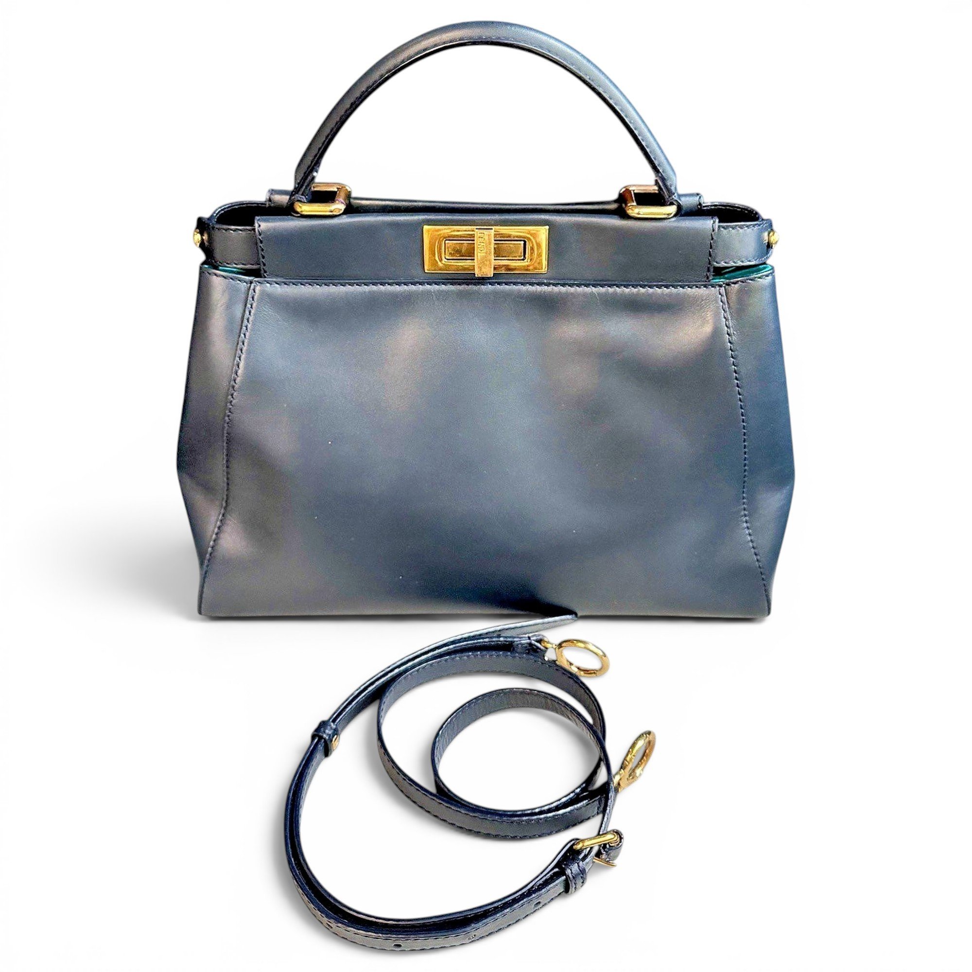 Peekaboo leather handbag