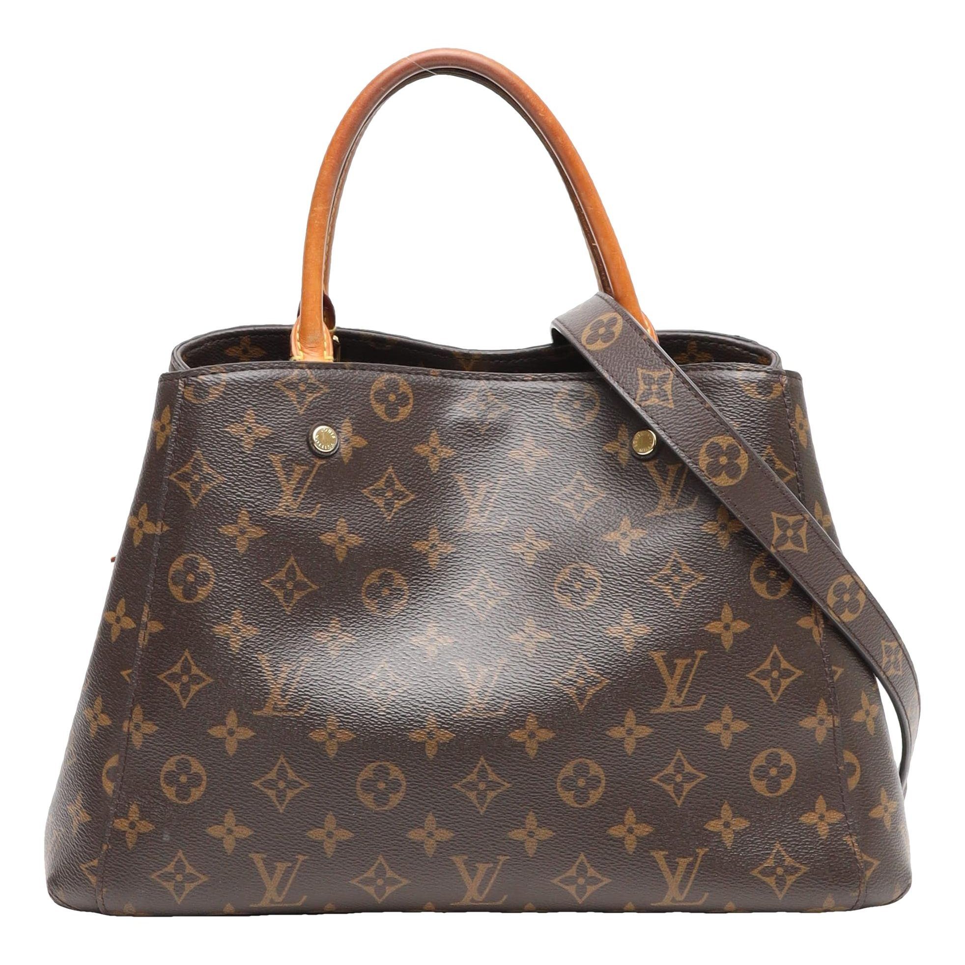 Louis Vuitton Montaigne cloth handbag
