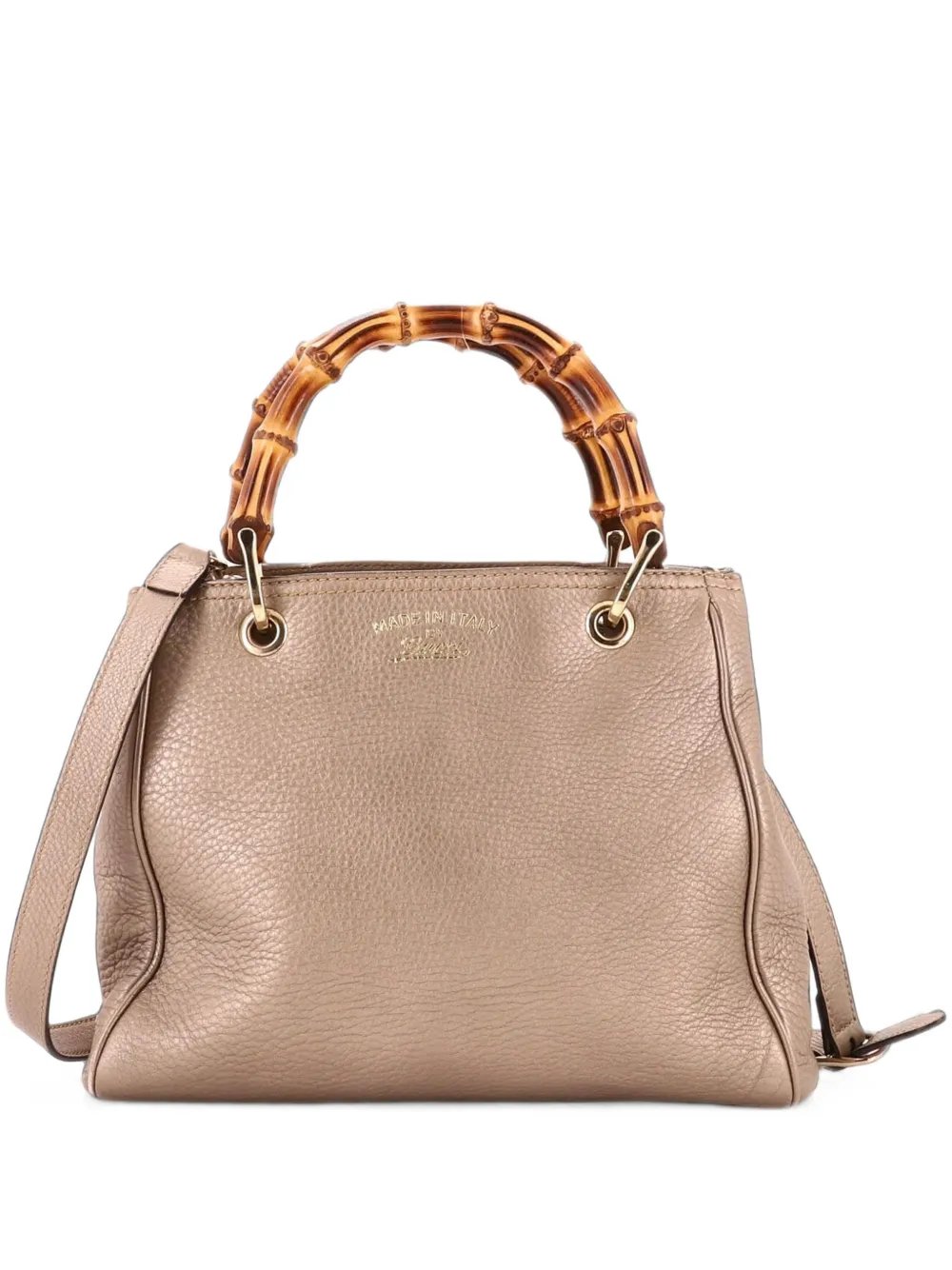 Bamboo Shopper Leather Small tote bag