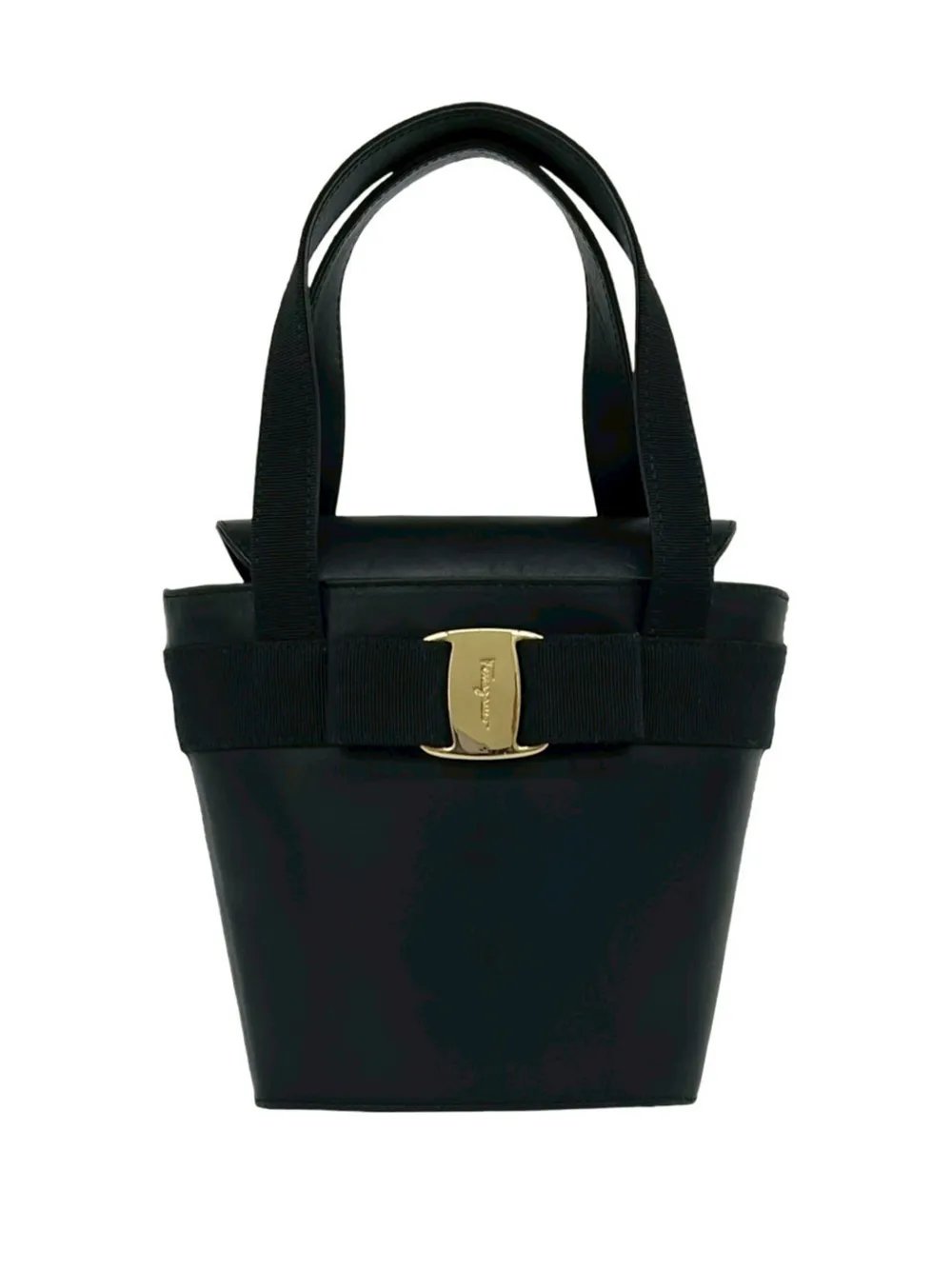 2010-2026 Leather Vara Bow Top Handle bucket bag