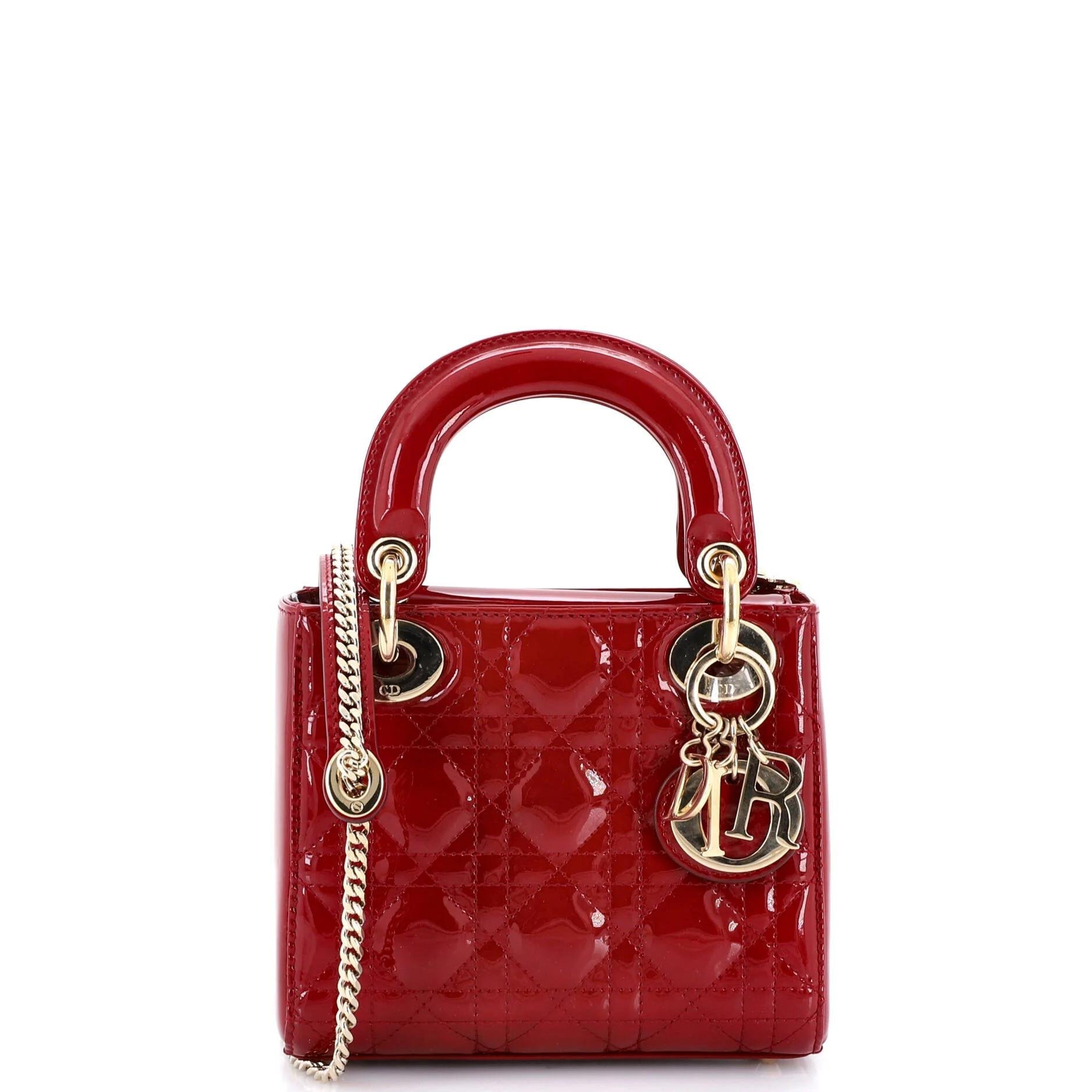 Patent leather handbag
