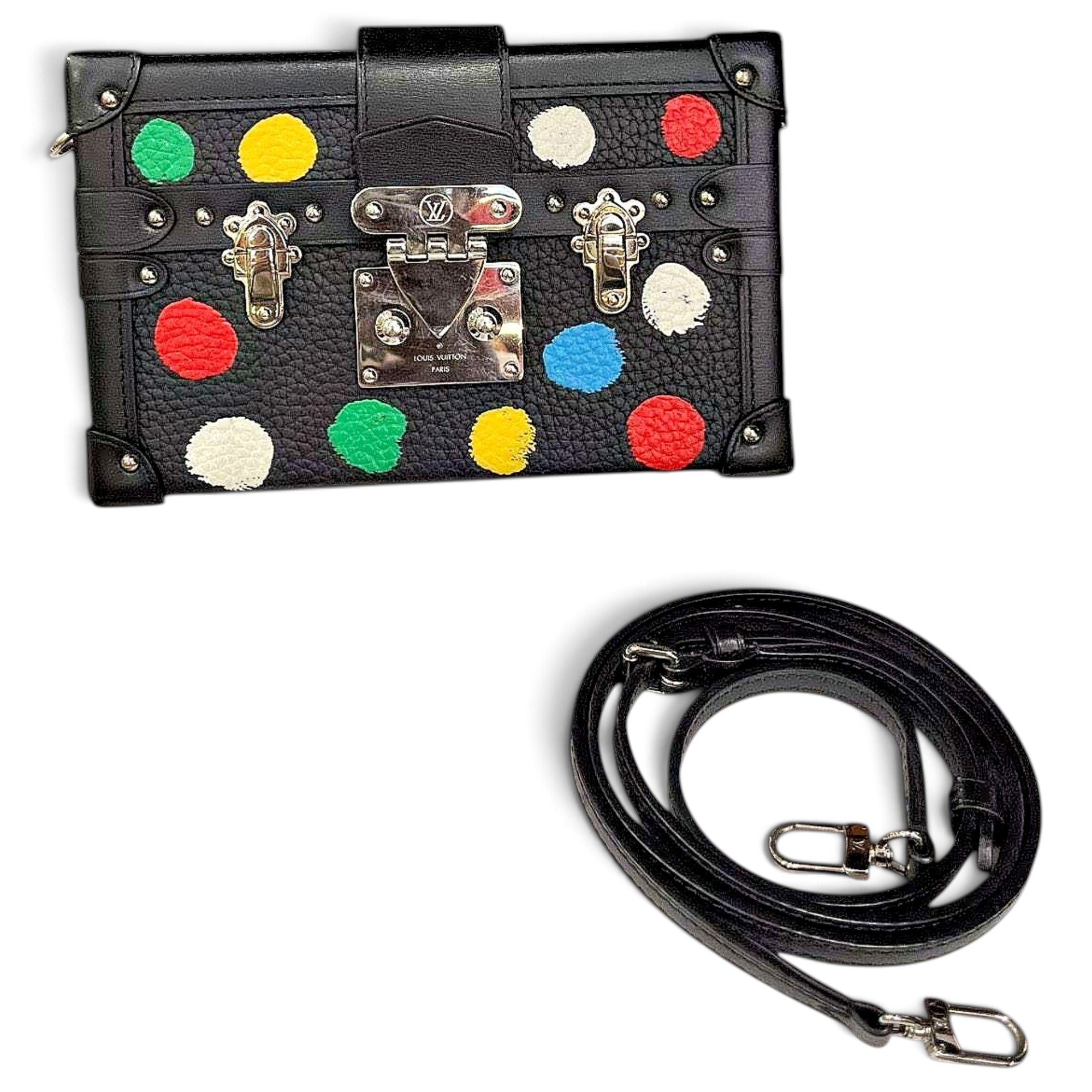 Petite Malle leather handbag