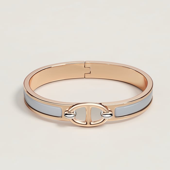 Gris Mini Clic Chaine d'Ancre Bracelet