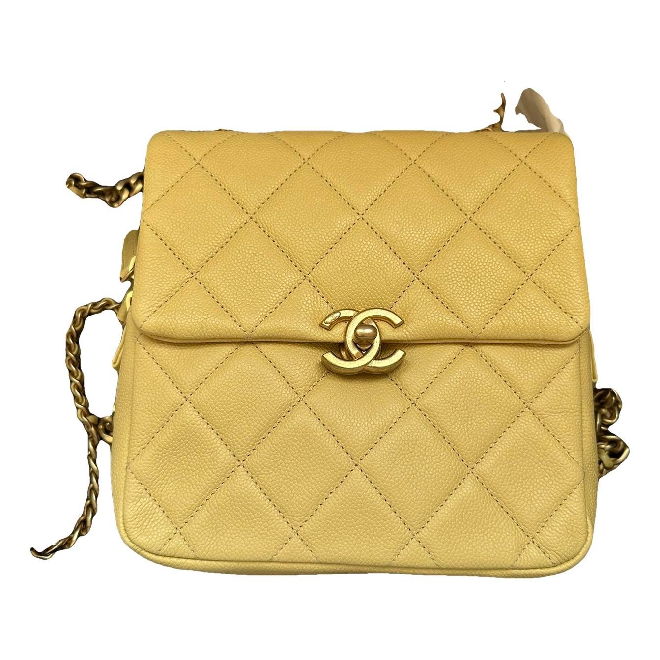 Leather backpack