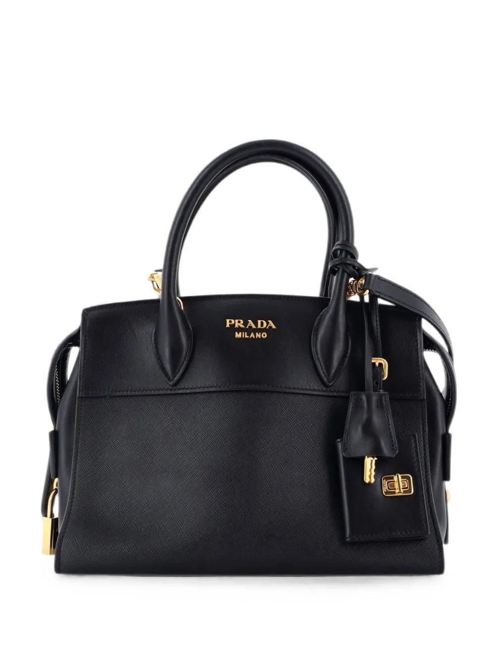 Esplanade Tote Saffiano with City Calf Small satchel