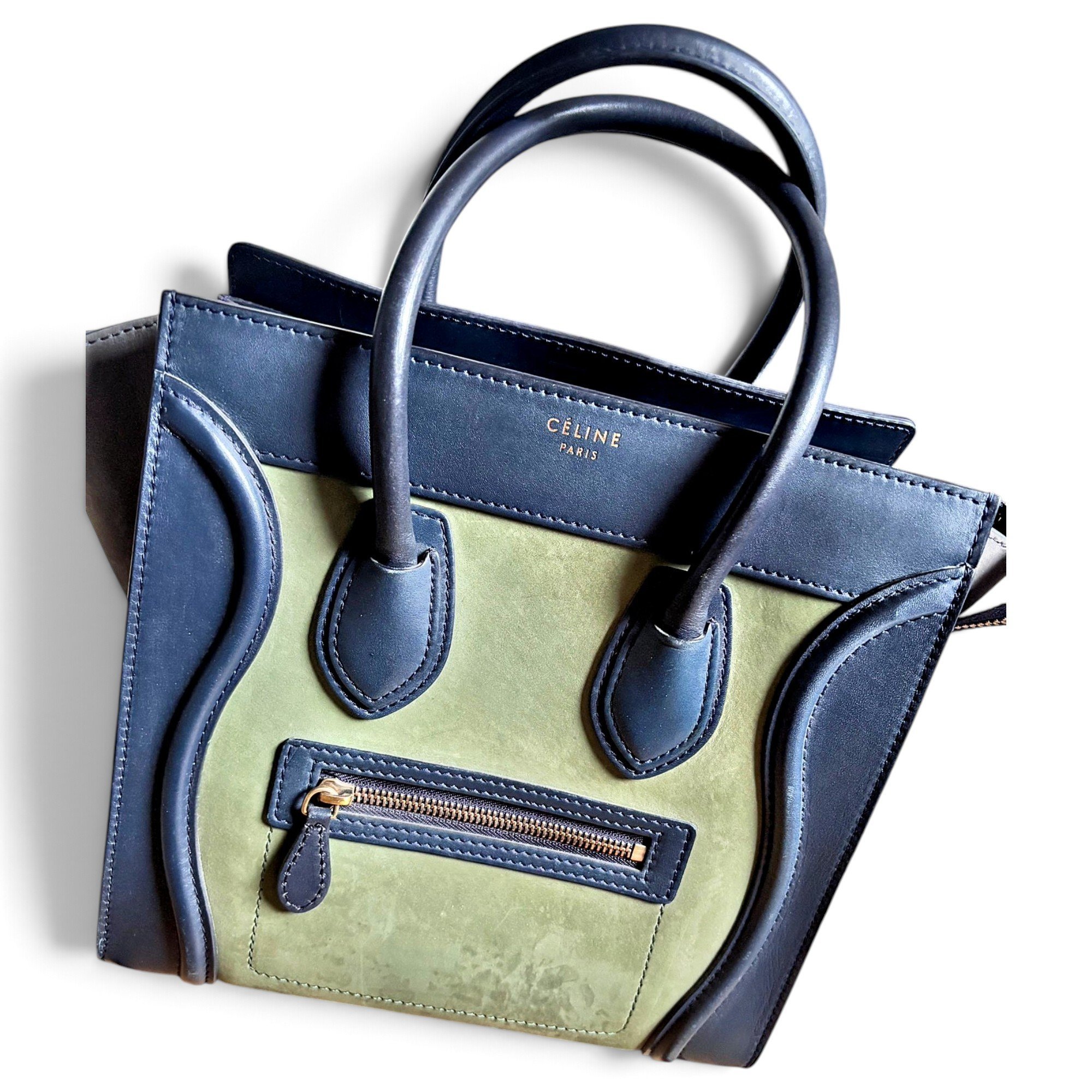 Luggage leather handbag