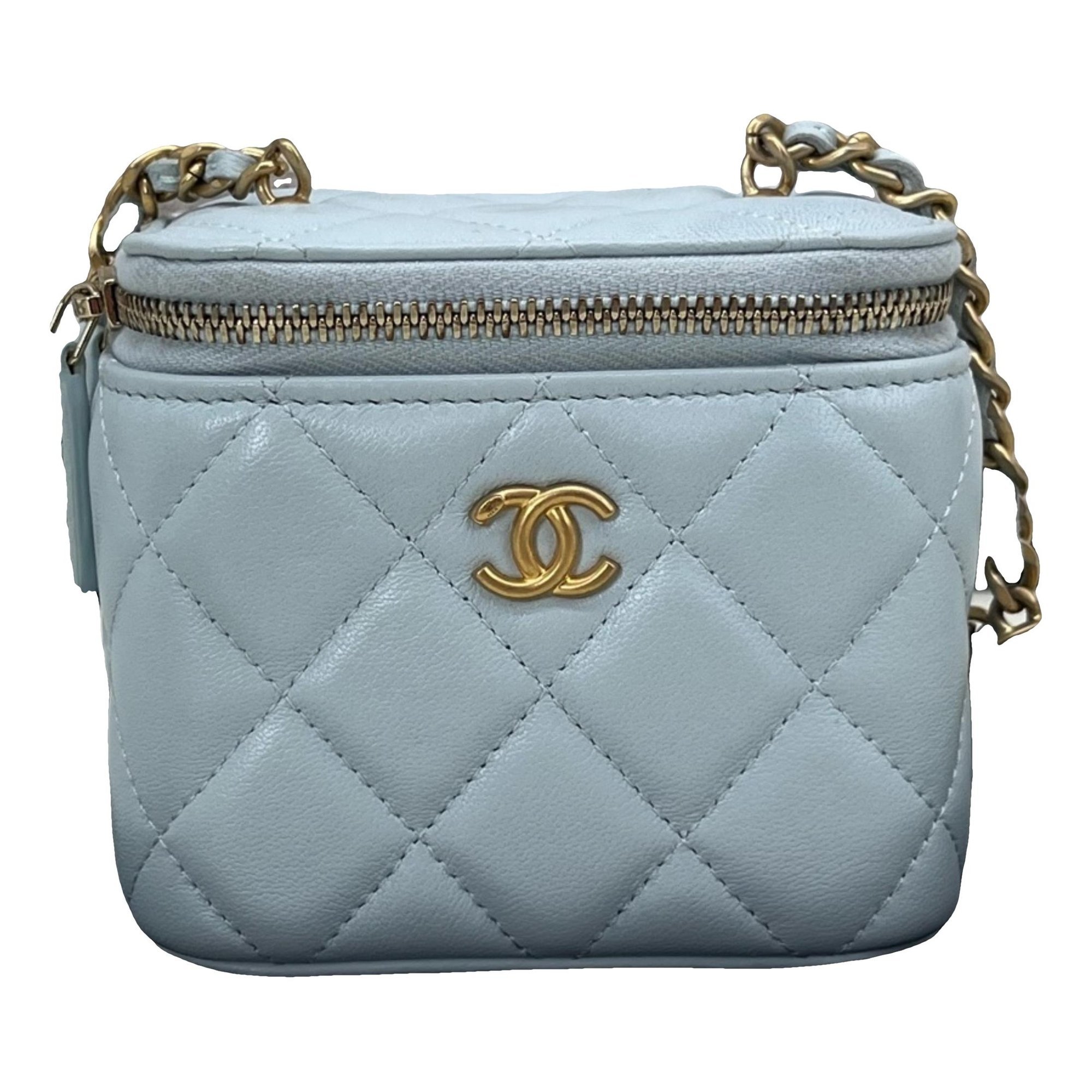 Vanity leather handbag