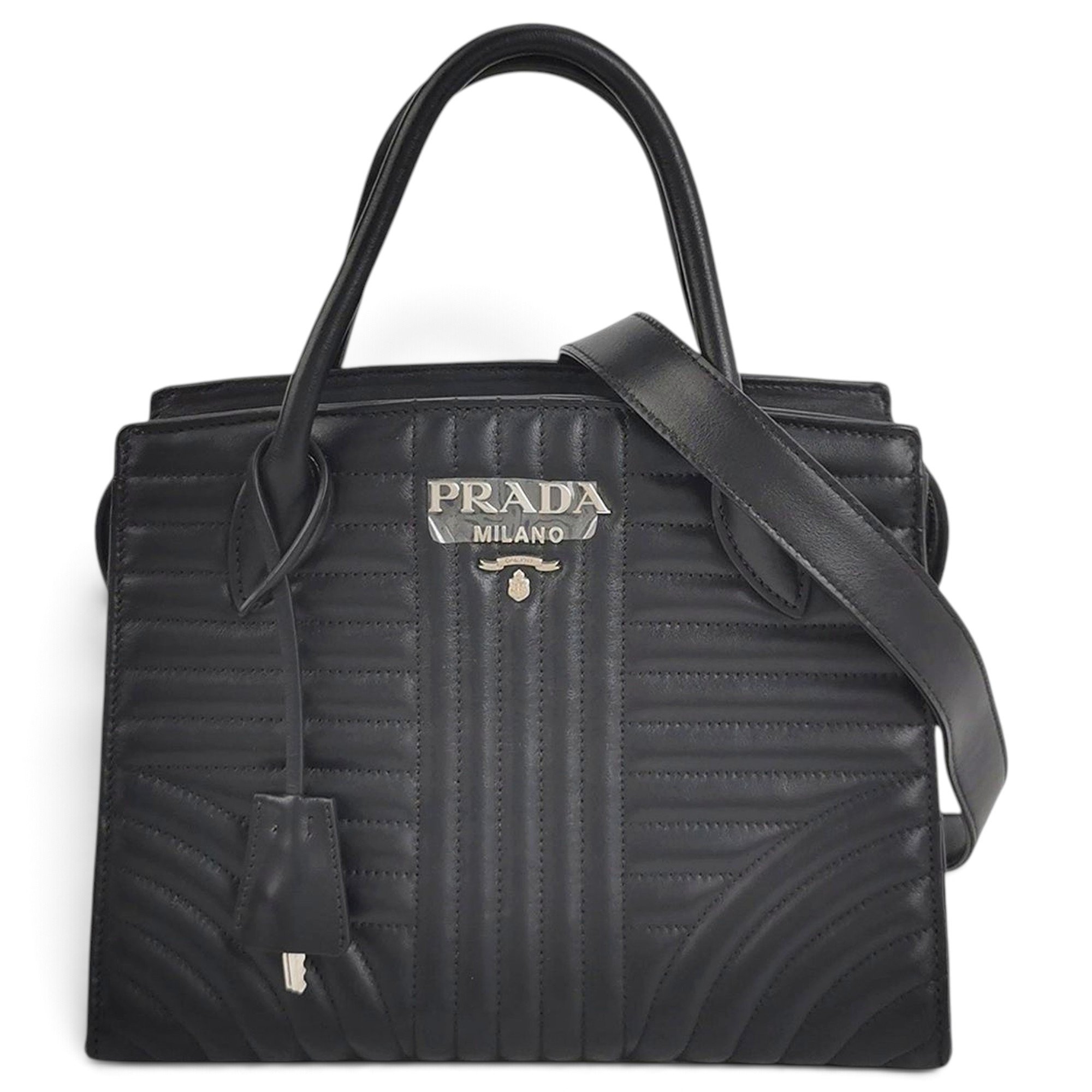 Prada Diagramme leather handbag