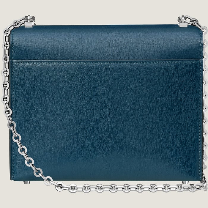 Deep Blue Verrou Chaine Mini Bag