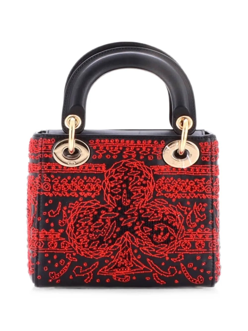 Dior Lady Dior Chain Bag Beaded Embroidered Leather Mini shoulder bag