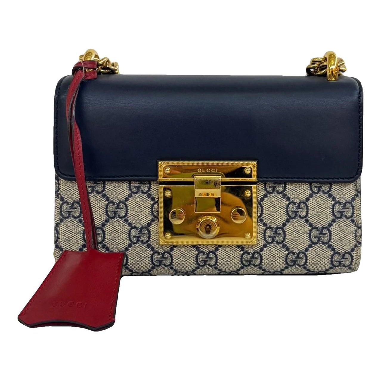 Padlock vinyl handbag