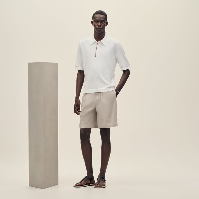 Blanc "H Bartack" Polo Shirt