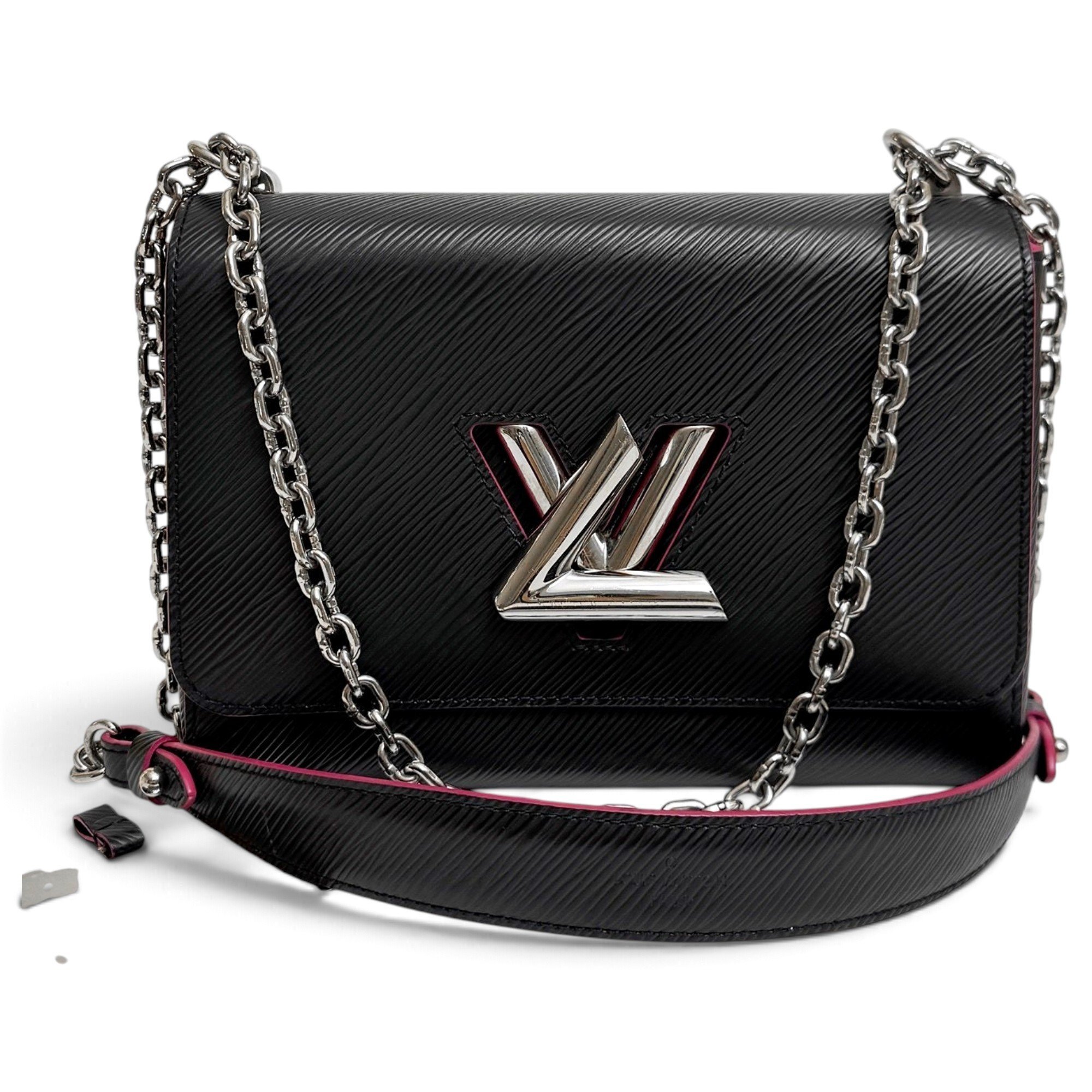 Twist leather crossbody bag