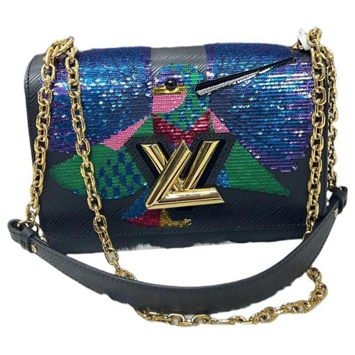 Twist leather handbag