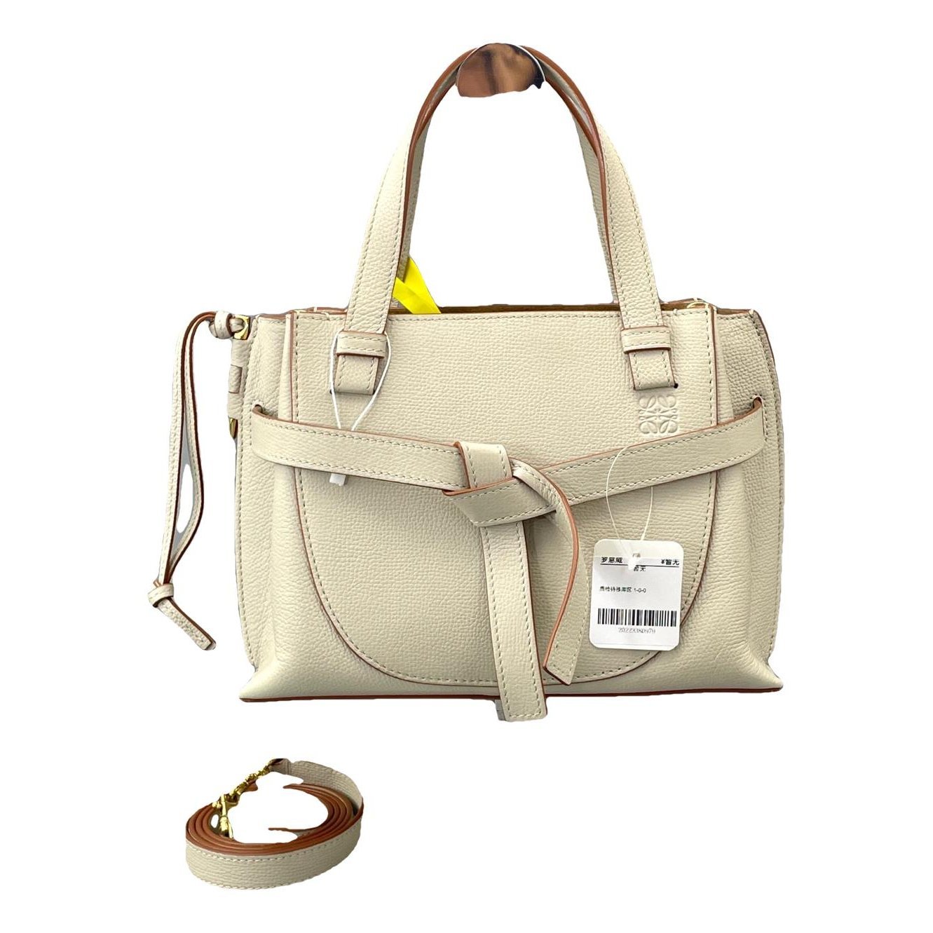 Gate Top Handle leather handbag