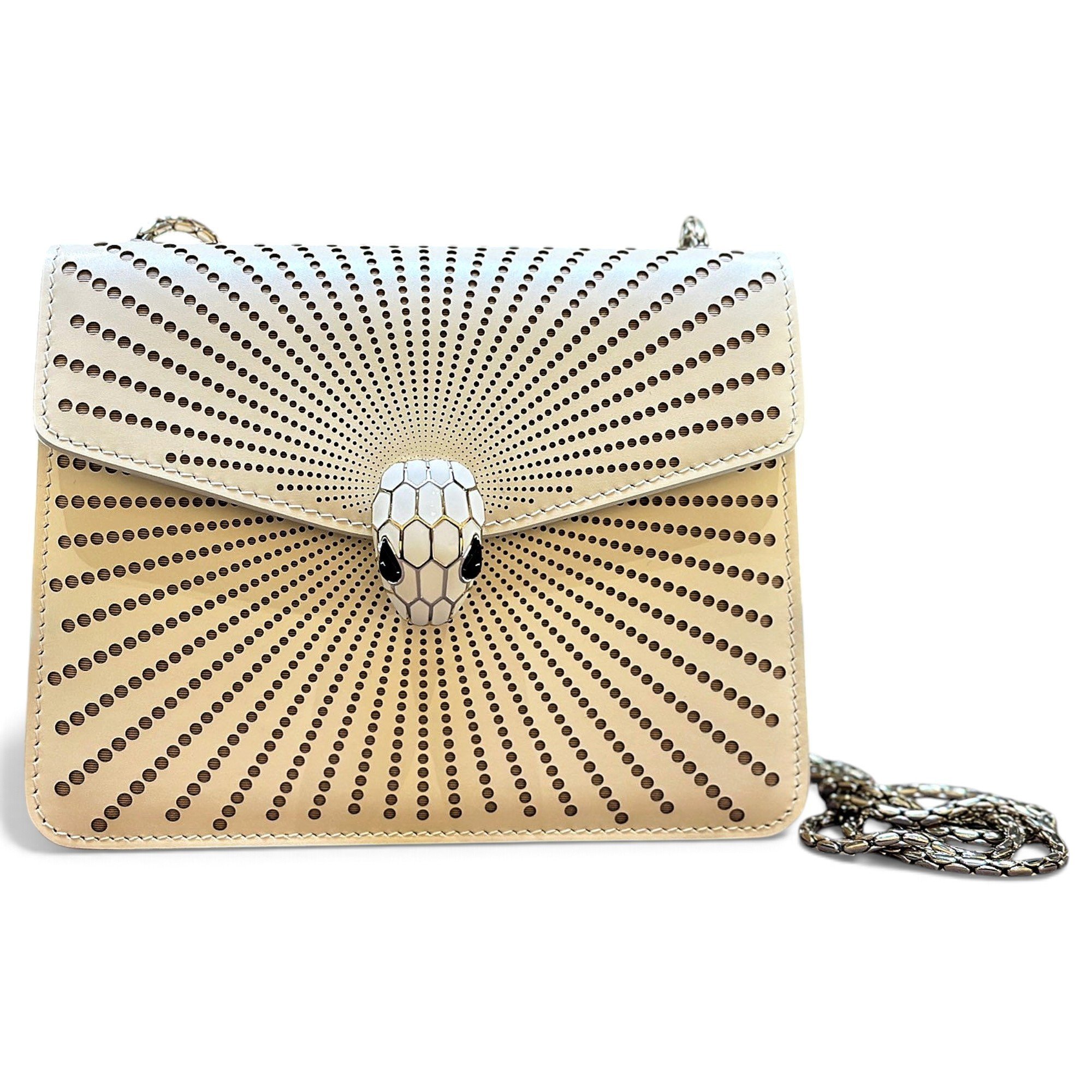 Serpenti leather handbag