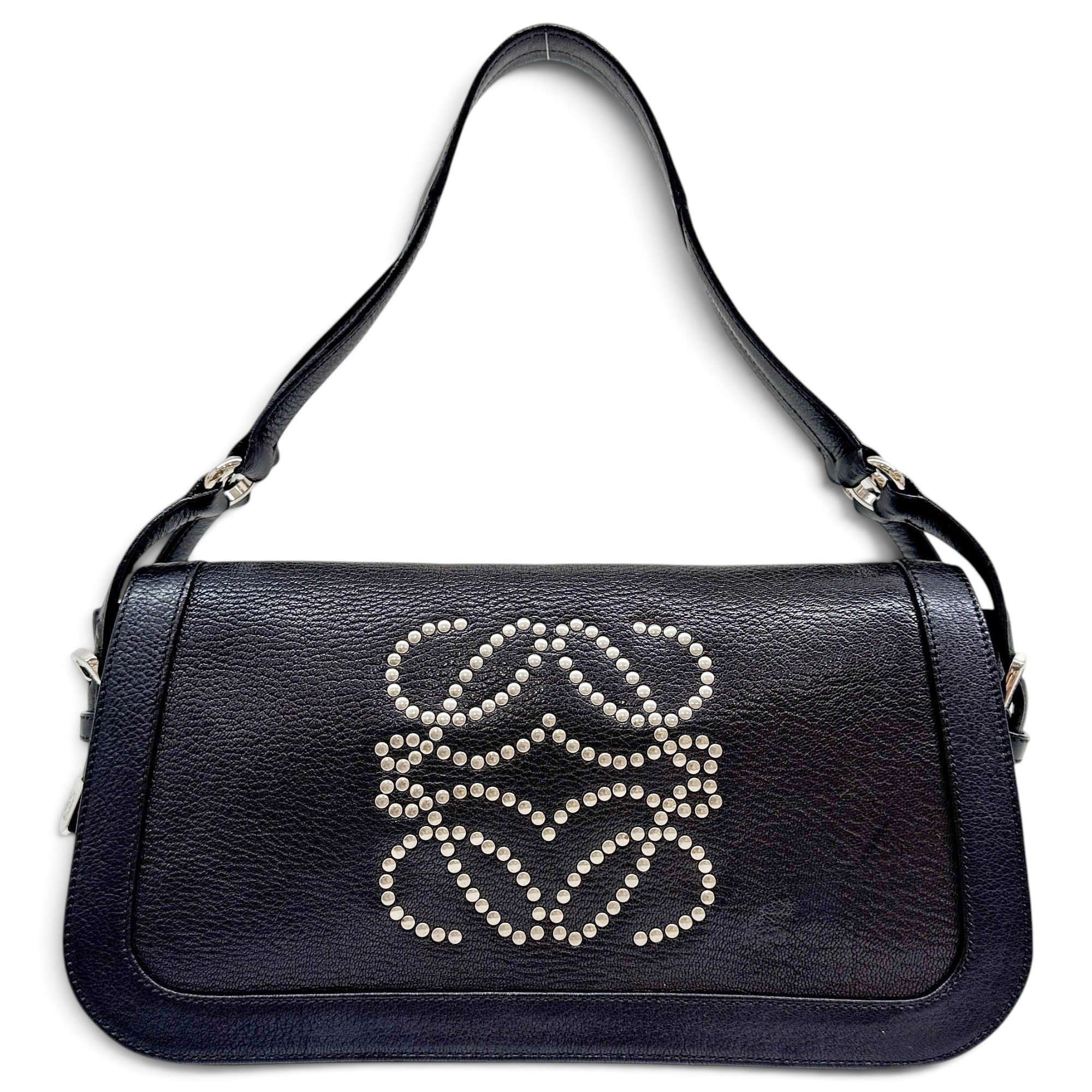 Anagram leather handbag