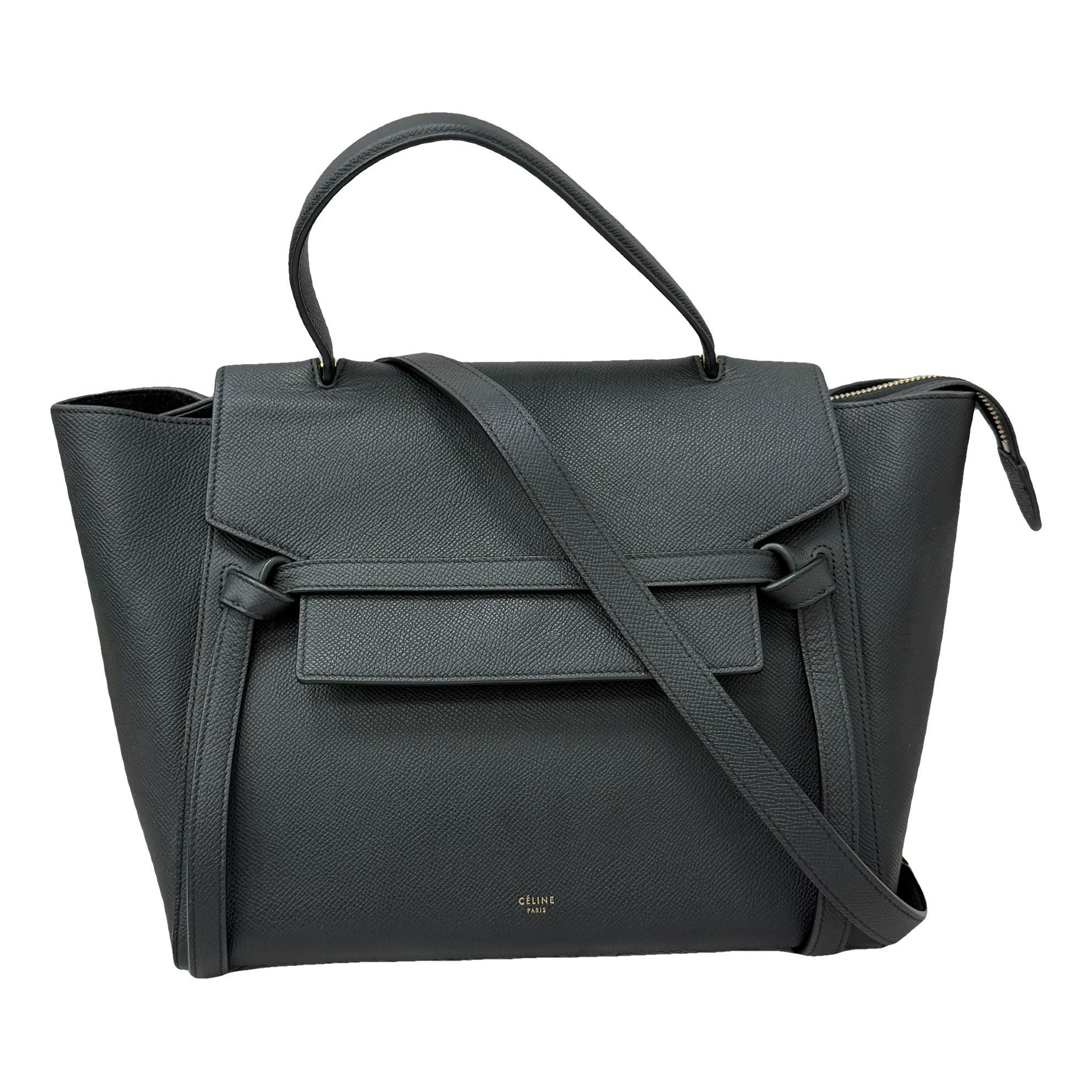 Belt leather handbag