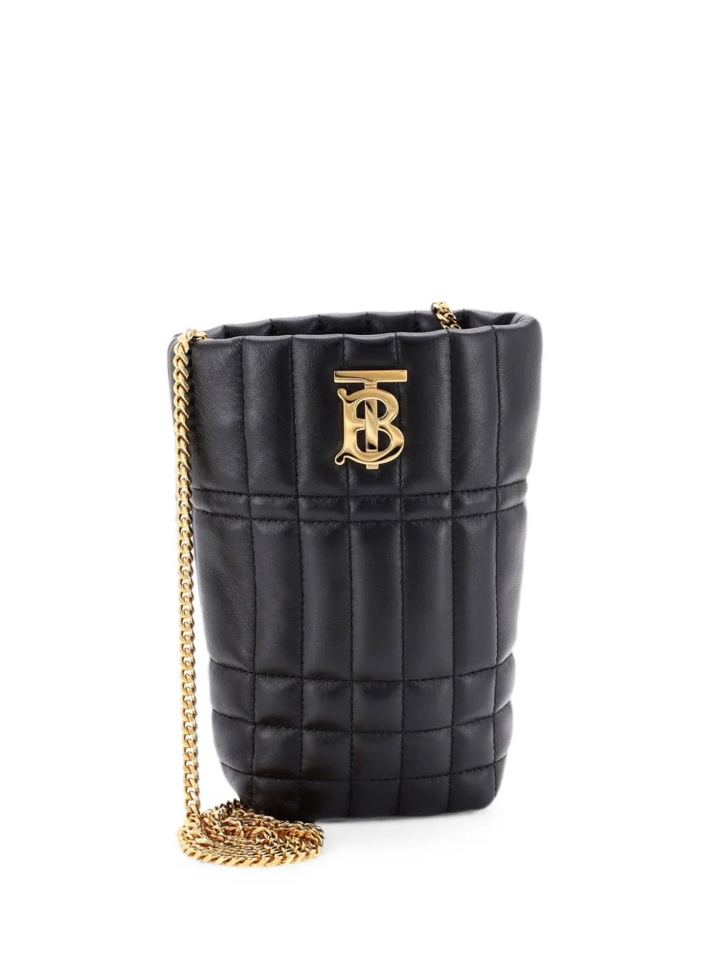 Lola Quilted Lambskin Micro bucket bag