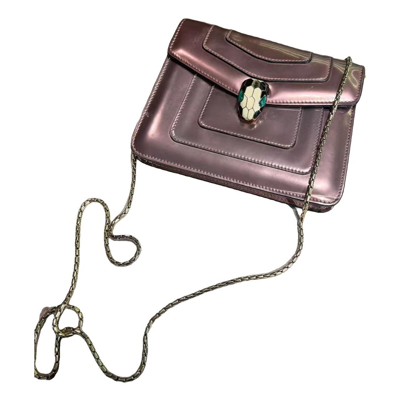 Serpenti leather handbag