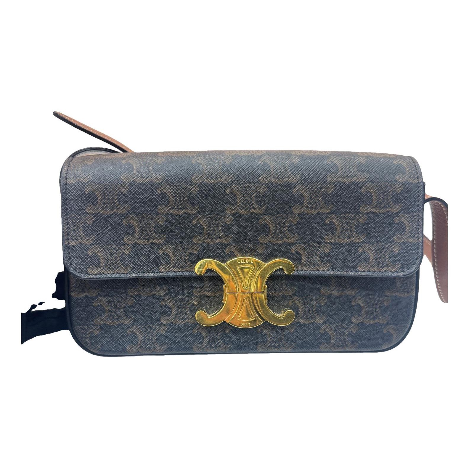 Triomphe Long leather handbag