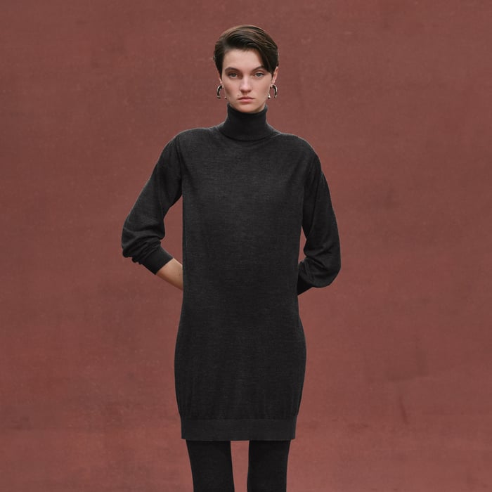 Gris Volcanique Tunic Dress