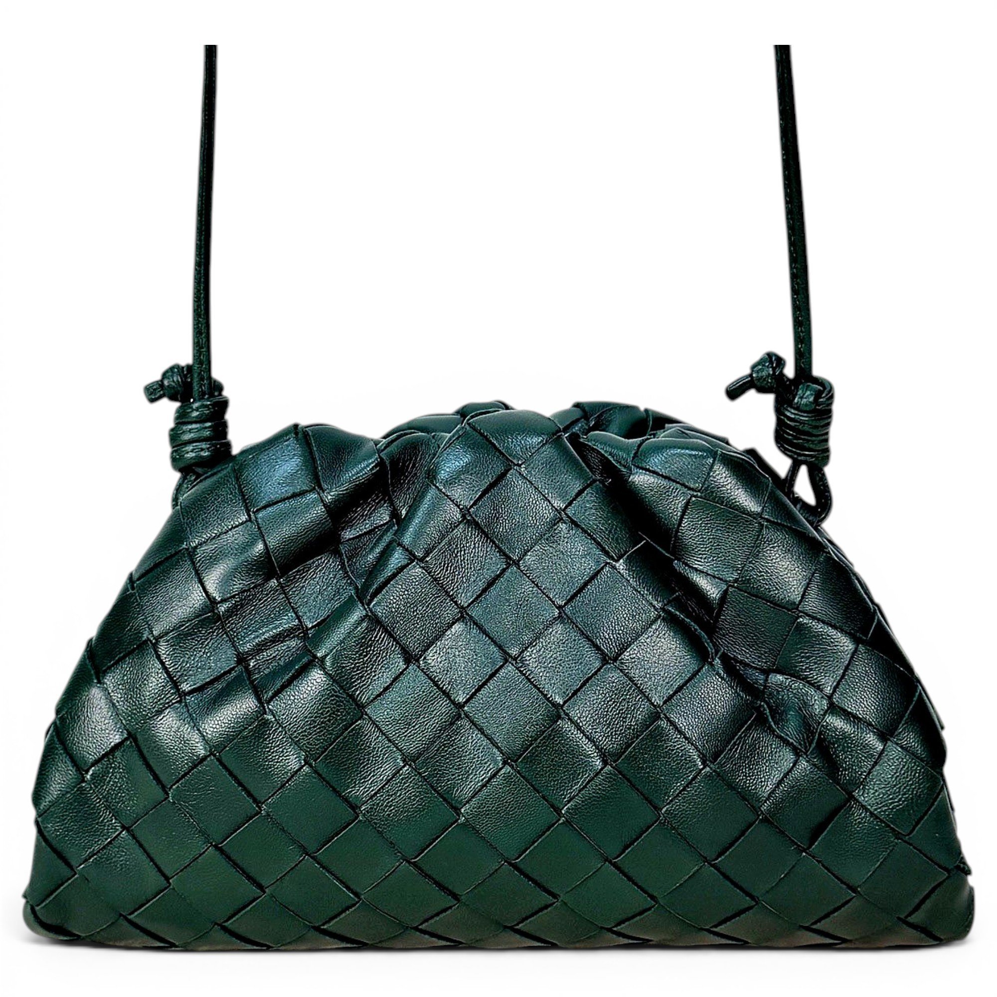 Pouch leather crossbody bag
